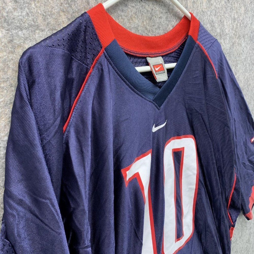 Nike Jersey Shirt Men Large Adult Blue Red 10 Arizona Outdoors Athletic Vintage - Picture 5 of 14